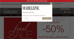 Desktop Screenshot of madeleine-mode.ch