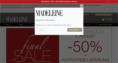 Desktop Screenshot of madeleine-mode.at