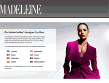 Tablet Screenshot of madeleine-mode.com